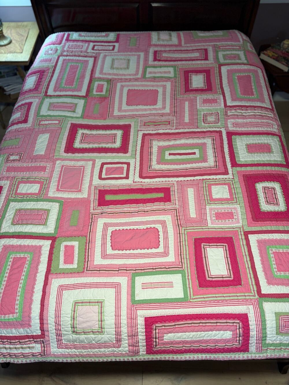 Pottery Barn Kids Sophie Green Lantern Quilt Full/ Queen